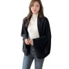 Faux Cashmere Warm DualPurpose Shawl Scarf Cardigan Women's Winter Soft Lightweight Shrug Wraps with Sleeves