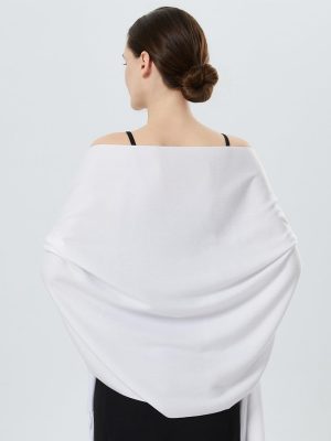 Womens Large Soft Wedding Evening Pashmina Shawls Wrap Scarfs