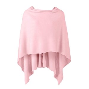 Womens Poncho Sweater Versatile Knit Scarf Wrap with Buttons Solid Shawl Cape Cardigan Gifts for Women