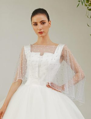 EllieHouse Womens Soft Tulle Bridal Scarf Evening Shawl Wedding Wraps CF40