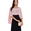 Sheer Shawls and Wraps for Evening Dresses Chiffon Capes for Women Soft Wedding Cover Up