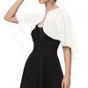 Soft Chiffon Shawls Wraps Shrug for Wedding Evening Dress Cape Cover Up for Women