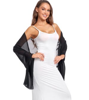 Soft Chiffon Scarfs Shawls and Wraps for Evening Dresses Wedding Shawl Wraps Bridal Scarve for Women