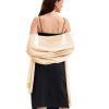Women's Shawls and Wraps for Evening Dress Chiffon Shawl Soft Elegant Silky Pashmina Wedding Bridal Scarf