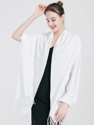 Womens Large Soft Wedding Evening Pashmina Shawls Wrap Scarfs