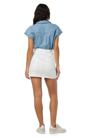 Women's Tie Waist Mini Skirt