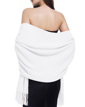 Pashmina Shawls And Wraps for Women for Evening Dress Warm Winter Scarf Wedding Bride Bridesmaid Gifts Cashmere Feel