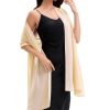 Women's Shawls and Wraps for Evening Dress Chiffon Shawl Soft Elegant Silky Pashmina Wedding Bridal Scarf