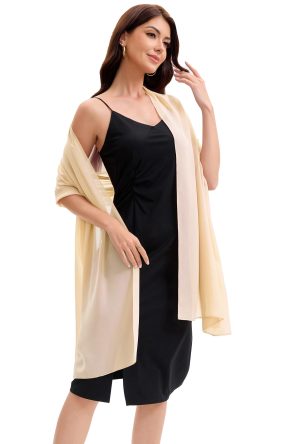 Women's Shawls and Wraps for Evening Dress Chiffon Shawl Soft Elegant Silky Pashmina Wedding Bridal Scarf