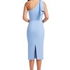 Women's Tiffany One Shoulder Bow Detail Midi Sheath Dress
