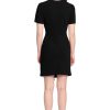 Women's Sleek Faux Wrap Dress with Asymmetric Skirt Office Workwear Event Guest of
