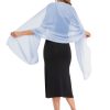 Shawls and Wraps for Evening Dresses Sheer Chiffon Women Elegant Soft Silky Wraps Wedding Bridal Scarf