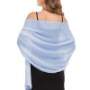 Shawls and Wraps for Evening Dresses Sheer Chiffon Women Elegant Soft Silky Wraps Wedding Bridal Scarf