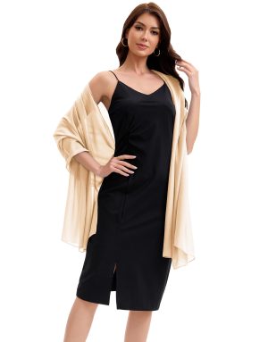 Women's Shawls and Wraps for Evening Dress Chiffon Shawl Soft Elegant Silky Pashmina Wedding Bridal Scarf