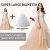 2 pcs Women's Crinoline Petticoat 6 Hoop Gown Half Slips Underskirt for Wedding Bridal Dress - White - Pack of 2 Ball Gown (for
