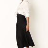 Women's Nellie Satin Midi Skirt