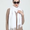 Womens Large Soft Wedding Evening Pashmina Shawls Wrap Scarfs