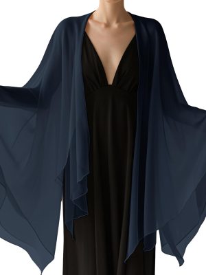 Chiffon Scarf,Soft Breathable Chiffon Shawls and Wraps,Silky Women's Hijab for Evening Dresses Wedding Bridal Scarves