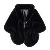 Faux Fur Shawls and Wraps For Women Stole Bridal Bridesmaids Warm Womens Cloak Cape Coat For Wedding Party