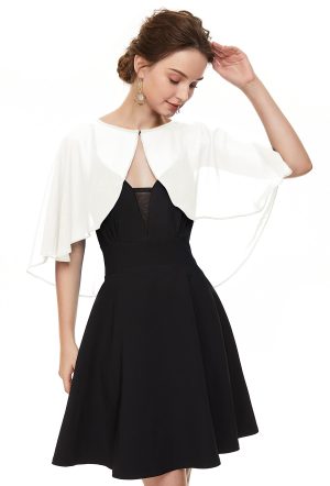 Soft Chiffon Shawls Wraps Shrug for Wedding Evening Dress Cape Cover Up for Women