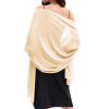 Women's Shawls and Wraps for Evening Dress Chiffon Shawl Soft Elegant Silky Pashmina Wedding Bridal Scarf