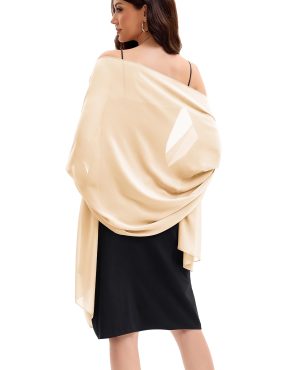 Women's Shawls and Wraps for Evening Dress Chiffon Shawl Soft Elegant Silky Pashmina Wedding Bridal Scarf