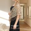 Sequin Shawls and Wraps for Evening Dresses 1920s Shawl Wrap Lace Scarf Wedding Sparkly Cape Cover Up for Evening Wear