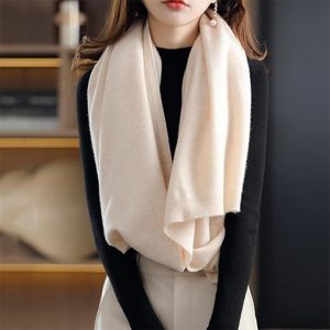 Faux Cashmere Warm DualPurpose Shawl Scarf Cardigan Women's Winter Soft Lightweight Shrug Wraps with Sleeves
