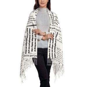Prayer Shawls For Women Christian Wrap Scarf Apparel Inspirational Bible