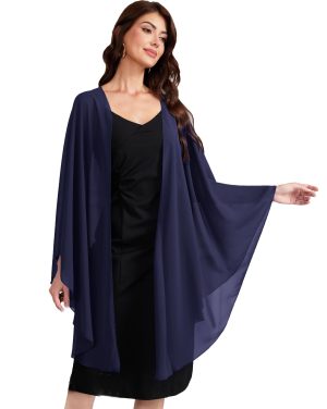 Chiffon Shawls and Wraps Wedding Party Shawl Scarf for Women Bridal Evening Dress on Special Occasion Dresses