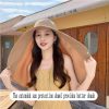 Fashion Outdoor Beach Hats UPF 50+ UV Sun Protection Wide Brim Shawl Breathable Face Neck Flap Cover Folding Sun Hat