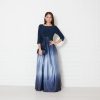 Women's Long Satin Mother of The Bride Dress with Pockets, Formal Party Gown (Petite and Regular Sizes)