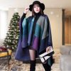 Pashmina Shawls and Wraps, Warm Knit Ruana Ponchos for Women, Open Front Cardigan Shawl Poncho Sweater Women