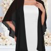 Shawls and Wraps for Evening Dresses Sheer Womens Chiffon Scarf Wedding Bridal Cover Up