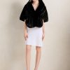 Faux Fur Shawls and Wraps For Women Stole Bridal Bridesmaids Warm Womens Cloak Cape Coat For Wedding Party