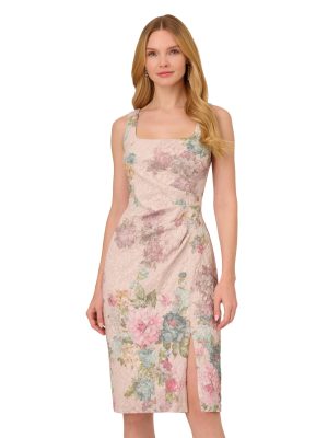 Women's Floral Matelasse Dress