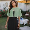 Capelets for Women Soft Chiffon Shawls Wraps Shurg for Evening Wedding Capes Bolero Cover Up