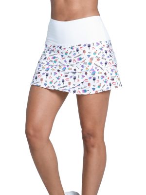 71KVJoldAQL.jpg Women's Long Pickleball Scallop Skirt