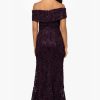 womens Off the Shoulder Sweetheart Neckline Long Lace Dress (Standard & Petite) Special Occasion Dress