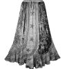 Women's 2025 Summer Winter Rayon Velvet Vintage Boho Embroidered High Waist Maxi Skirt - Long Skirts for Women