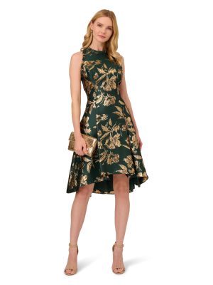 Women's Ruffle Jacquard Dress