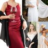 Chiffon Shawl Wraps for Women Evening Dresses Soft Scarf Formal Wedding Bridal Scarves