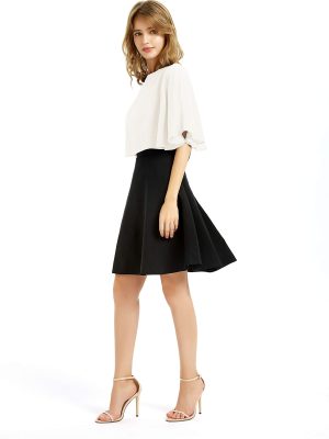 Women's Soft Chiffon Shawl Wraps Shrug for Evening Dress Wedding Cape Bolero Flapper Cover Up