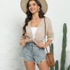 Womens Summer Cardigan Lightweight Short Sleeve Kimono Cardigans Beach Vacation Cover up