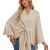 Women's Elegant Shawl Wraps Soft Open Front Poncho Sweater for Spring Fall Winter