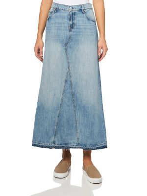 Women's Denim Maxi Skirt