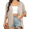 Womens Summer Cardigan Lightweight Short Sleeve Kimono Cardigans Beach Vacation Cover up