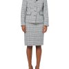 Women's One Button Blazer & Skirt, 2pc Set