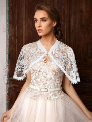 Pearl Wedding Appliques Shawls Lace Bridal Fringe Wraps Bridal Stoles Wraps for Women