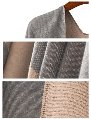 Women's Shawl Wrap Poncho Sweater Open Front Cape for Fall Winter